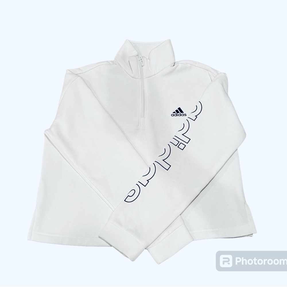 Women’s Adidas Sweatshirt, White, Medium